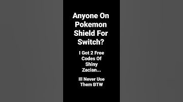 Free Codes For Shiny Zacian On Pokemon Shield.