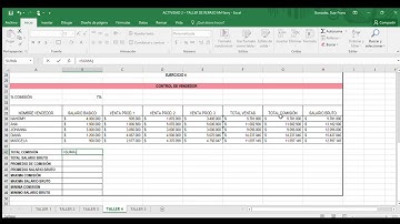 Excel Intermedio - Mod. 1, ACTIVIDAD 2 TALLER DE REPASO; Tareas 1, 2, 3, 4 y 5. Curso SENA