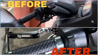 How to change Nmax handle bar end, handle grip and handle break
