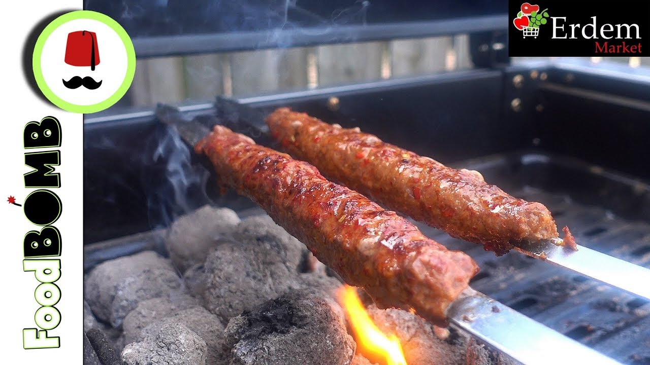 91 Adana Kebab Maken? | Traditionele Wijze Met Lamsvlees Op De Bbq |  Foodbomb - Youtube