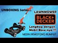 Mesin potong rumput black decker trimmer  unboxing series