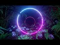[𝟒𝐤] 𝐆𝐥𝐨𝐰𝐢𝐧𝐠 𝐍𝐞𝐨𝐧 𝐂𝐢𝐫𝐜𝐥𝐞𝐬 𝐈𝐧 𝐓𝐡𝐞 𝐅𝐨𝐫𝐞𝐬𝐭｜Abstract Background｜Color Changing｜Strobe Light Effect｜