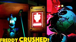 Can FREDDY be crushed by the TRASH compactor with CHICA? Five Nights at Freddy’s Security Breach