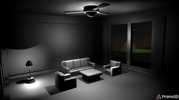 I made a living room in Prisma 3D