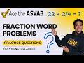 ASVAB Arithmetic Reasoning — Fraction & Volume Word Problems Step by Step