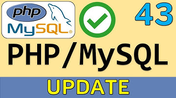 Sentencia UPDATE (Actualizar Registros) | Curso PHP y MySQL # 43