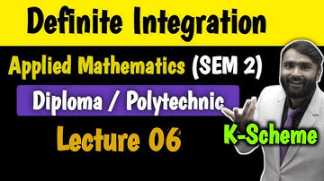 DEFINITE INTEGRATION | APPLIED MATHEMATICS | DIPLOMA/POLYTECHNIC | LECTURE 06 | PRADEEP GIRI SIR