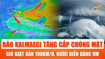 Cảnh báo khẩn: Siêu bão Kalmaegi đang “thức giấc”, gió giật cấp 17 – Nguy cơ đổ bộ Biển Đông| TTVH