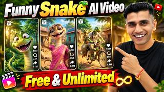 Viral Funny Snake AI Video Kaise Banaye | How To Make Snake AI Video Free 🐍 screenshot 5