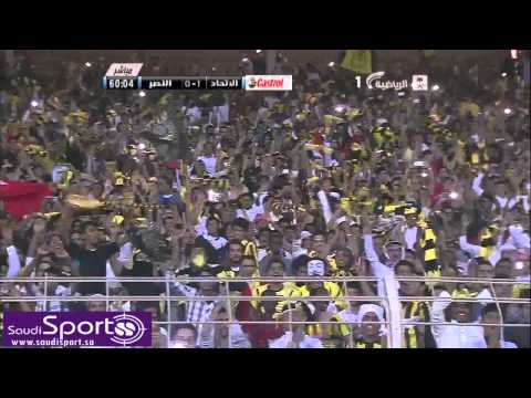 اهداف مباراة الاتحاد 1 1 النصر دوري زين السعودي 2013
