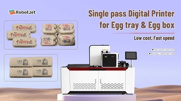 Egg tray & Egg box Single pass Digital Printer