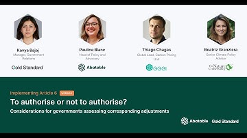 Webinar: To authorise or not to authorise? Considerations when assessing corresponding adjustments