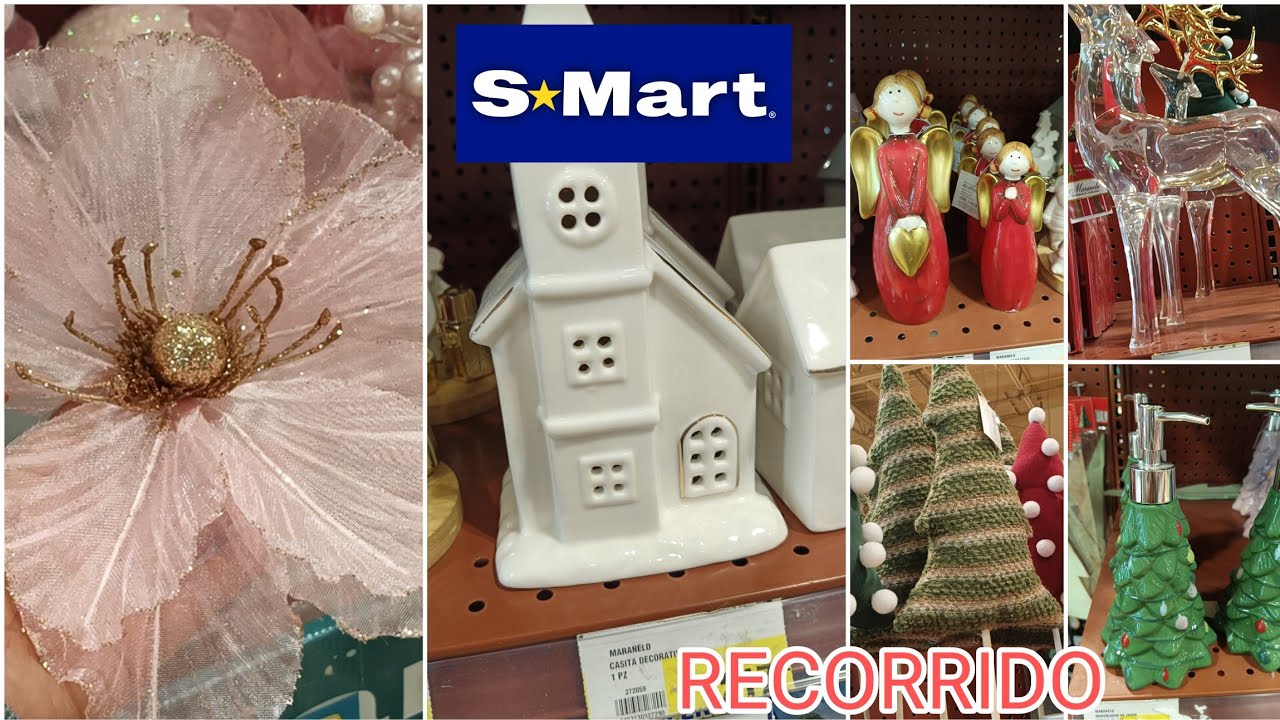RECORRIDO NAVIDEÑO EN SMART TIENDA LOCAL,HERMOSAS DECORACIONES NAVIDEÑAS 🎄🎁.