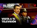 Presidente de Ecuador, Daniel Noboa visita el canal de noticias TC tras ataque terrorista