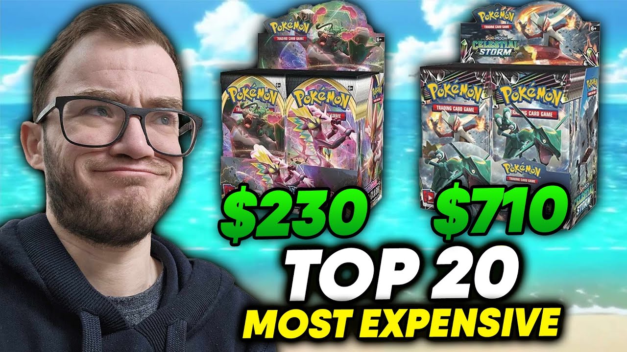 HOW MUCH?! Top 20 Most Expensive Modern Pokemon Booster Boxes HOW MUCH?! Top 20 Most Expensive Modern Pokemon Booster Boxes