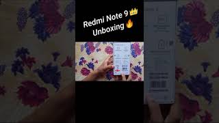 Short Redmi Note 9 Unboxing ?? unboxing note 9 redminote9 youtubeshorts