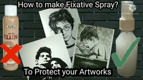 How to make Fixative Spray At Home For Pencil Sketches|Charcoal Art |Diy Art Supplies|Art Material
