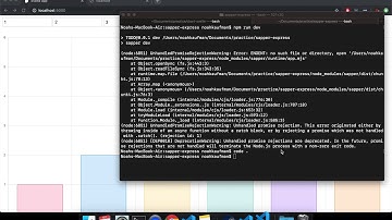 Svelte/Sapper npm run dev errors (ERROR: cannot find module, UnhandledPromiseRejectionWarning)