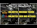 How to add unlimited cash and nitrous and junkman tuning on nfs most wanted