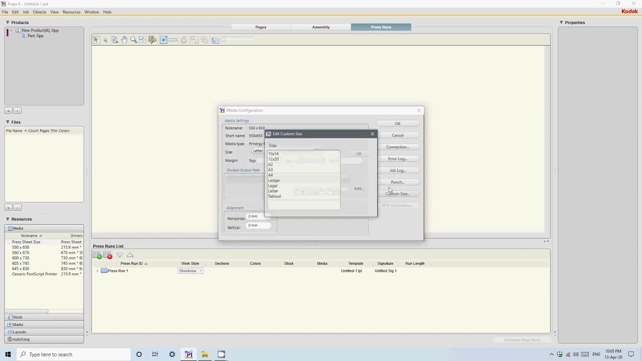 Creating Media Sizes In Kodak Preps Imposition Youtube Creating Media Sizes In Kodak Preps Imposition Youtube
