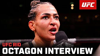 Bia Mesquita Octagon Interview | UFC Rio