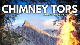 HIKING CHIMNEY TOPS TRAIL 4K | GREAT SMOKY MOUNTAINS NP - Hiking to where the fire started