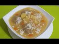 Locro de bolitas de verde con queso