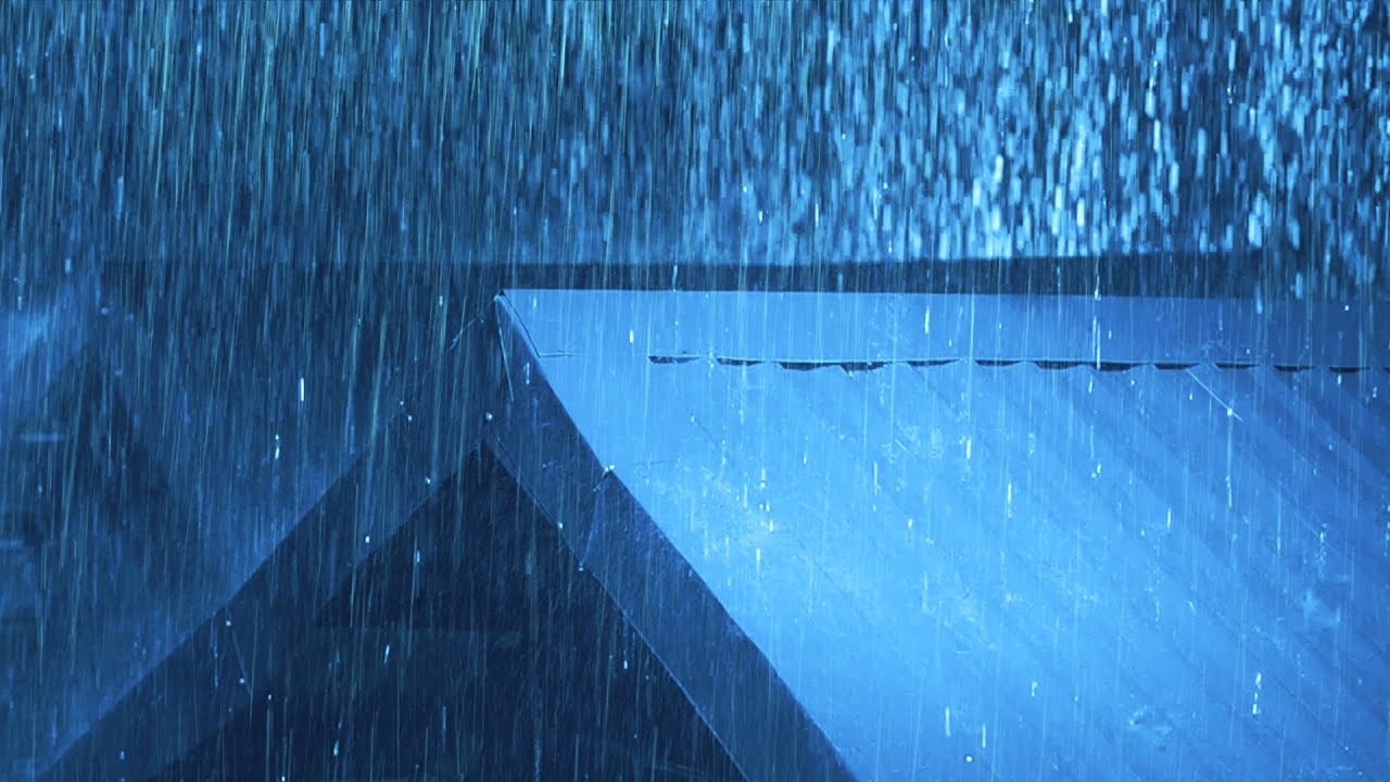 Sueño Profundo En 3 Minutos Con Lluvia Fuerte Y Truenos En Techo De ...