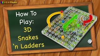 How to play 3D Snakes 'n Ladders screenshot 1