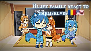 Bluey family react to themselves