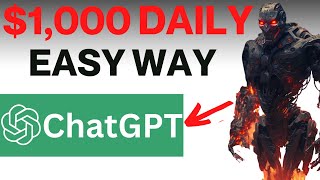 The Easiest Way For You To Earn $1,000 Daily With Chat GPT (EASY WAY TO MAKE MONEY ONLINE) screenshot 1