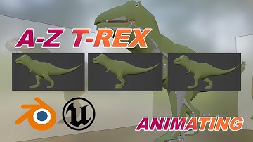 A to Z T-Rex - Animating Walk Cycle in Blender