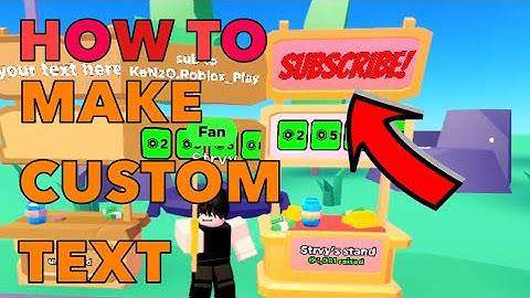 How to make custom TEXT in PLS DONATE || custom color & fonts