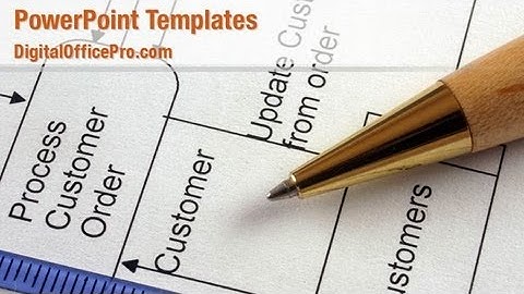 Flow Chart PowerPoint Template Backgrounds - DigitalOfficePro #09022W