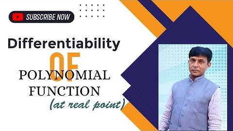 Differentiability of polynomial function