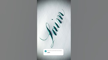 Copperplate calligraphy, tutorial: how I write your name #laim
