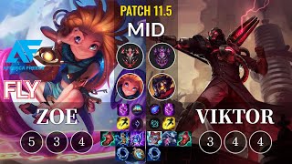 AF Fly Zoe vs Viktor Mid - KR Patch 11.5