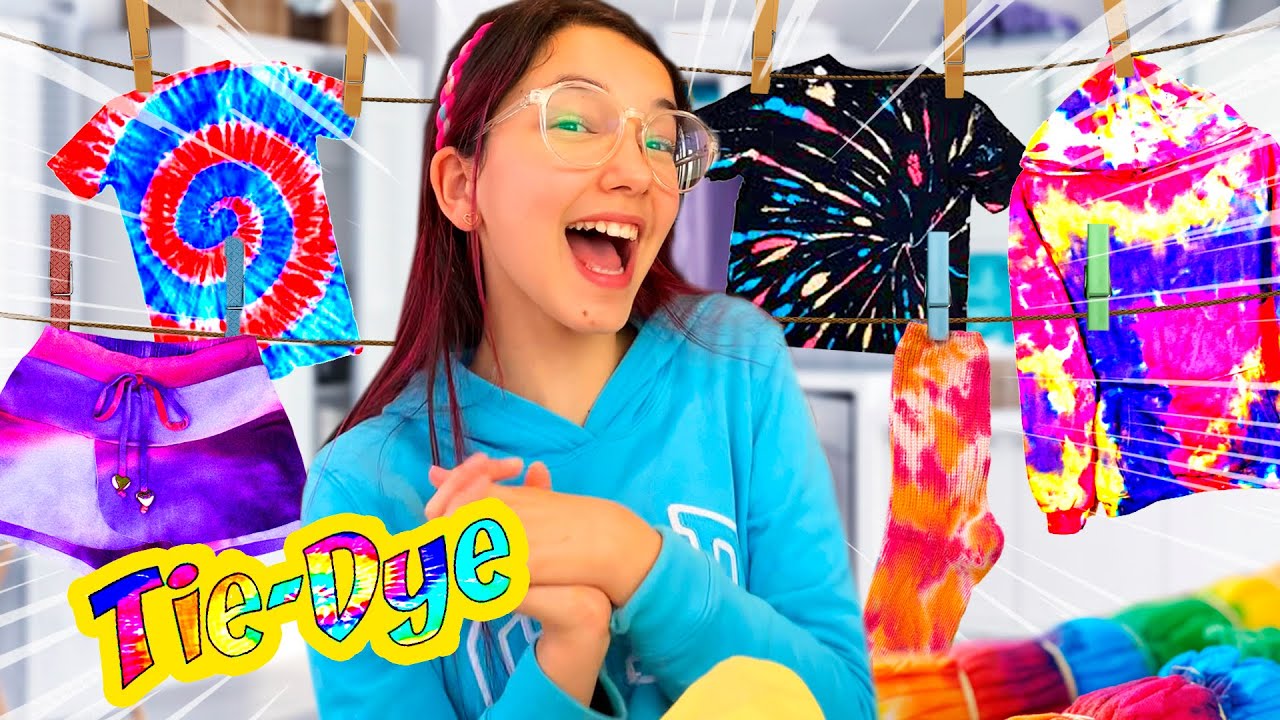 TRANSFORMEI MINHA CASA EM UMA FÁBRICA DE TIE DYE | Luluca