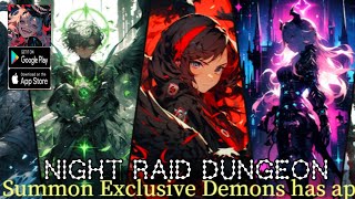 Night Raid Dungeon Gameplay - RPG Game Android screenshot 2