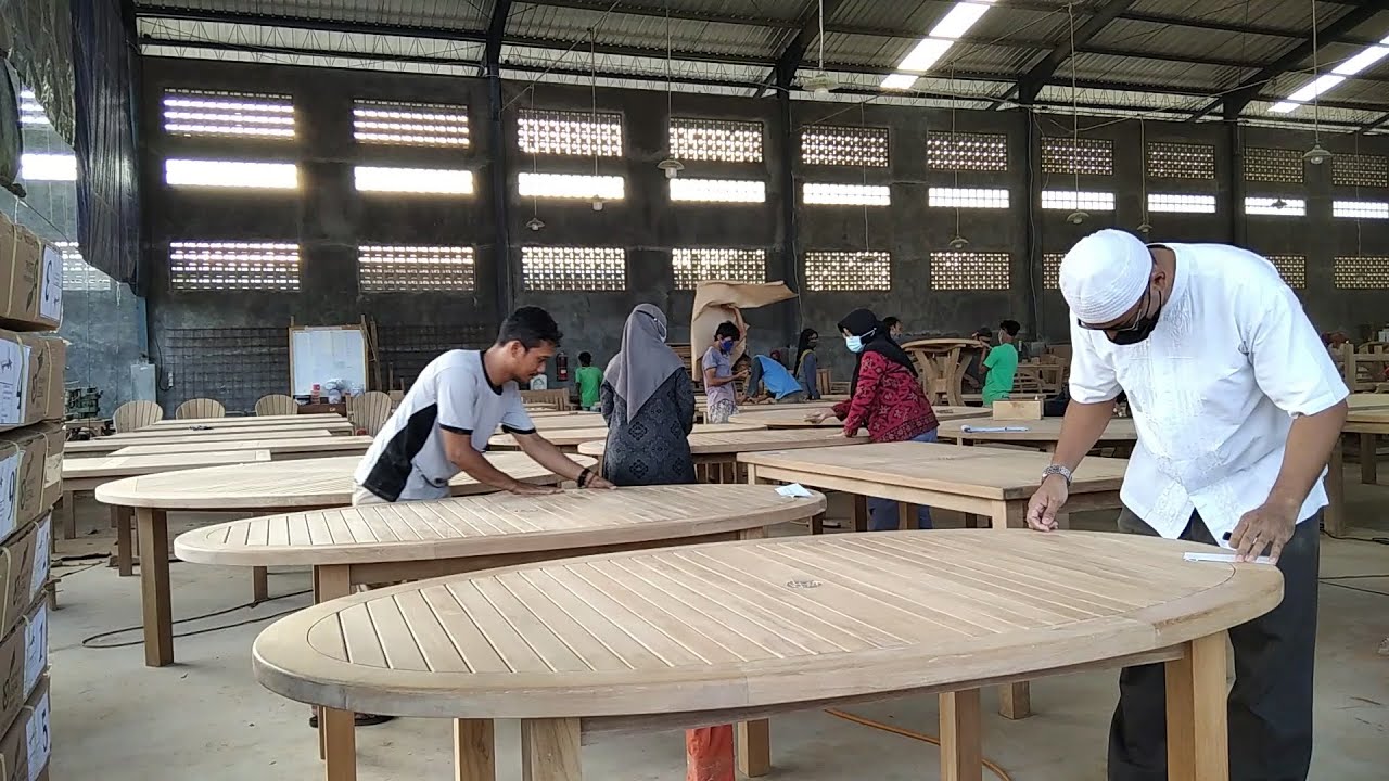 Teak Wood Factory in Qirana Furniture.