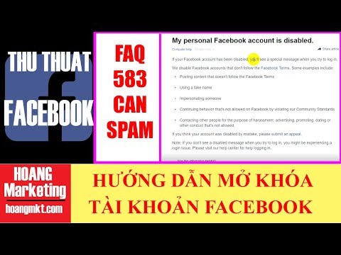 Thủ Thuật Facebook | Mở Khóa FAQ 583 Spam và Không Giấy Tờ | Hoàng MKT