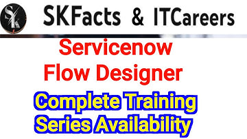 Servicenow Flow Designer Full Course Available #servicenow #flowdesigner #skfacts #servicenowjobs