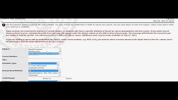 How to: Add a Class without the CRN