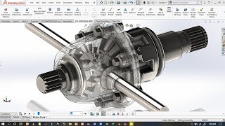 deferential gear box in solidworks