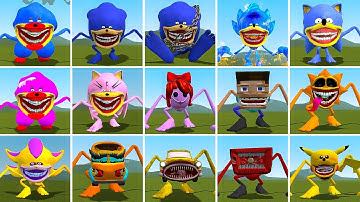 EVOLUTION OF ALL NEW SONIC SMILING CRITTERS POPPY PLAYTIME CHAPTER 3? In Garry