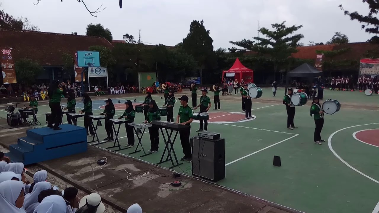 Marching Band Gema Insani Man 1 cianjur percussion ensamble