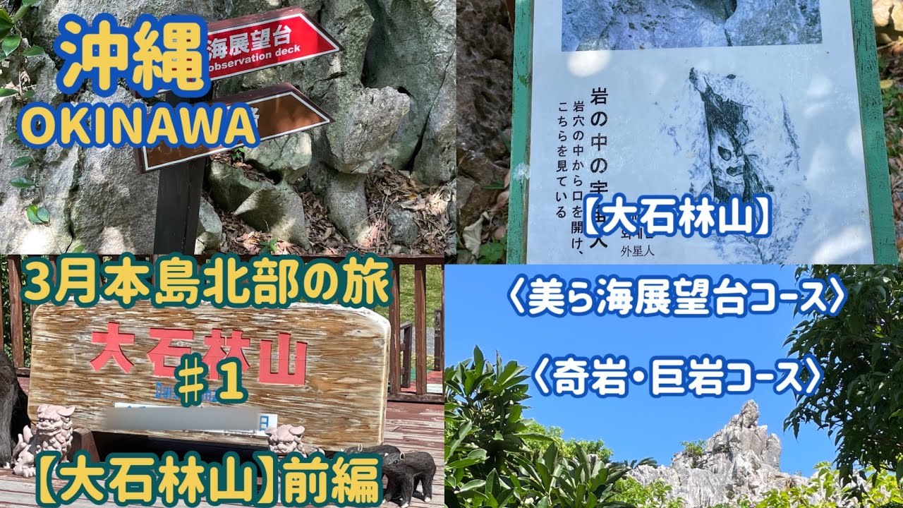 3月本島北部の旅 ♯１ 【大石林山】前編 〈美ら海展望台コース〉〈奇岩・巨石コース〉〈沖縄石の文化博物館〉