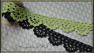 Easy to Crochet Tape Lace Edge pattern