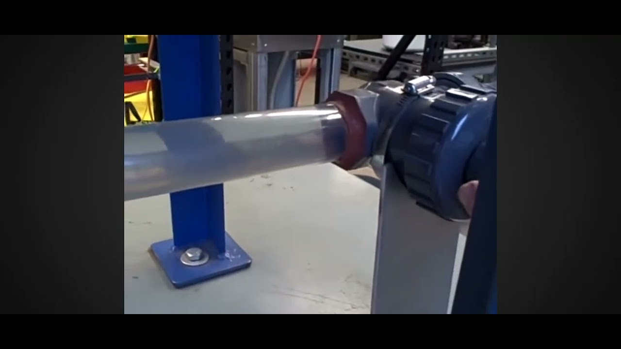 Cavitation demonstration in a pump - YouTube