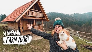 Slovenian TINY HOUSE FARM TOUR + Christmas in LJUBLJANA! 🇸🇮